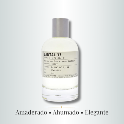 Perfume Unisex Santal 33 Aroma Amaderado Elegante